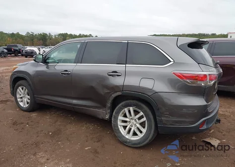 2015 Toyota Highlander Le V6 z USA, uszkodzony, nr VIN 5TDZKRFH2FS077185